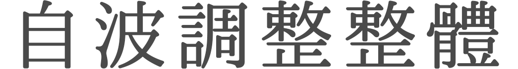 自波調整整體